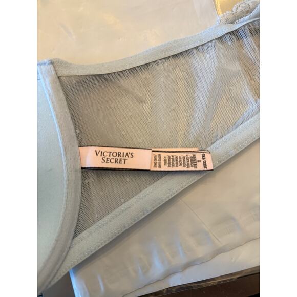 Victoria's Secret Lined Demi Racerback Bra Blue Size 38DD - Picture 4 of 4